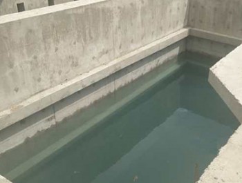 蘭州新區化工園區污水處理廠（一期）項目高濃調節池開始進行閉水試驗